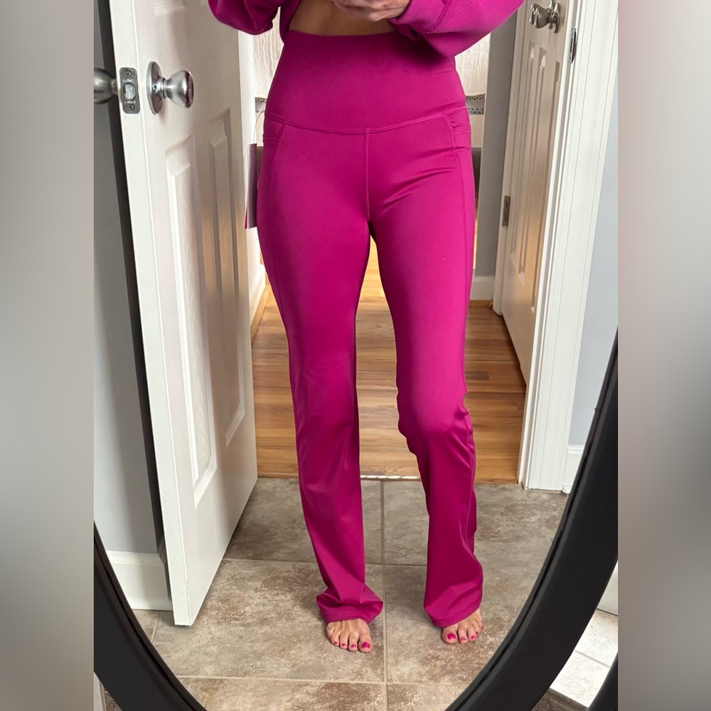 Lilly Pulitzer carpe vita flare leggings - Mulberry